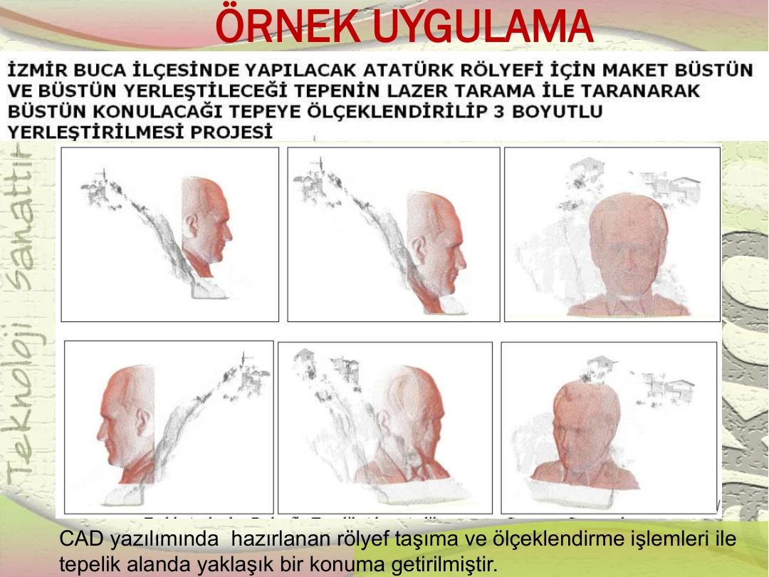CAD ortamında ölçeklendirme ve yerleştirme aşaması