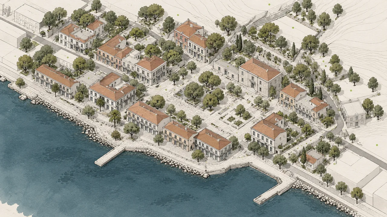 Tuzla Kentsel Tasarım ve Planlama için temsili aksonometrik görselleştirme
